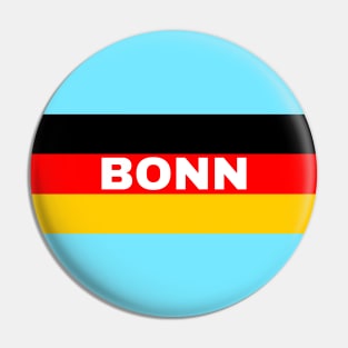 Bonn City in German Flag Pin