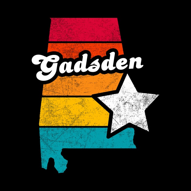 Gadsden Alabama Vintage Distressed Souvenir by NickDezArts