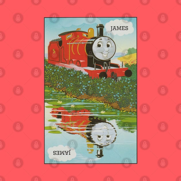 James the Red Engine Vintage Card by sleepyhenry