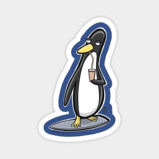 Linux Surf Penguin Magnet