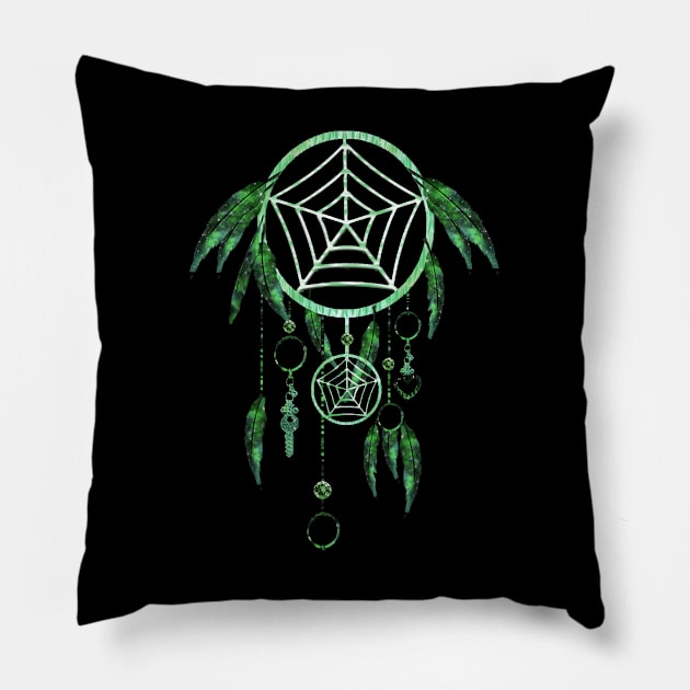 Dream Catcher Native American Indian Southwest USA Art Pillow by twizzler3b