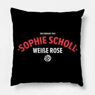 Sophie Scholl - Die weiße Rose  Resistance Heroine Pillow