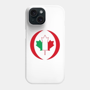 Italian Canadian Multinational Patriot Flag Series Phone Case