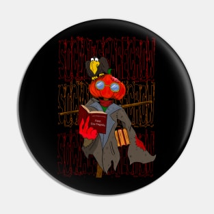 Social Scarecrow Pin