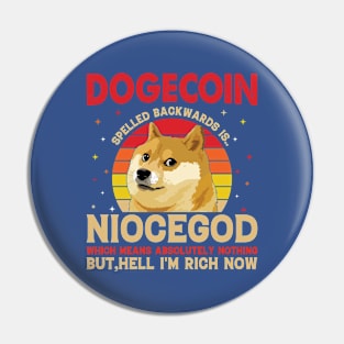 Dogecoin Millionaire Pin