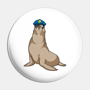 Seal as Police officer Pin