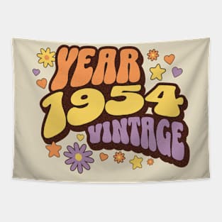 year 1954 vintage, 70th birthday, 1954, vintage, turning 70, awsome 70th, birthday gift, best year Tapestry