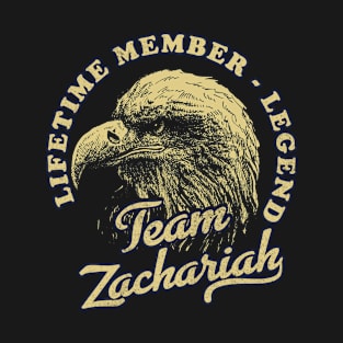 Zachariah Name - Lifetime Member Legend - Eagle T-Shirt