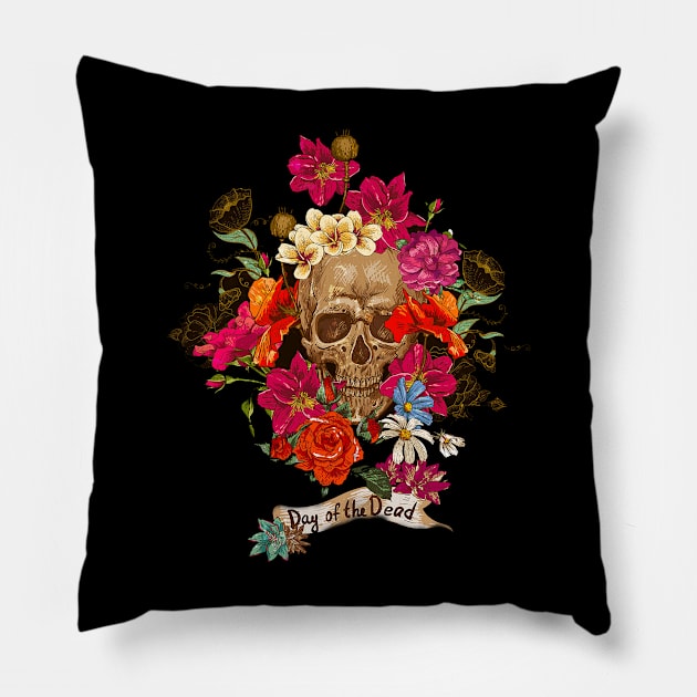 Day of the dead Pillow by mizocrow