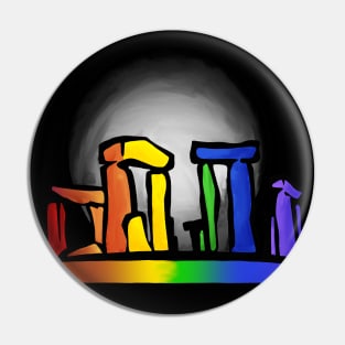 Rainbow Stonehenge Pin