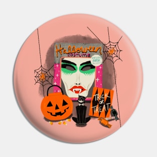 Vintage Halloween Vignette Pin