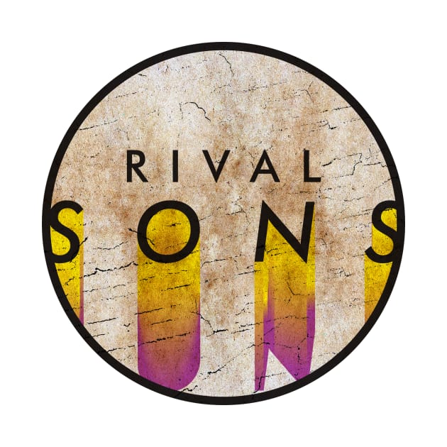 Rival Sons - VINTAGE YELLOW CIRCLE by GLOBALARTWORD