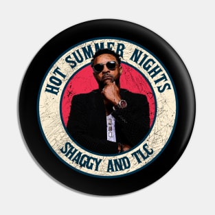 Retro Style Fan Art Design Shaggy and TLC // Hot Summer Nights Pin