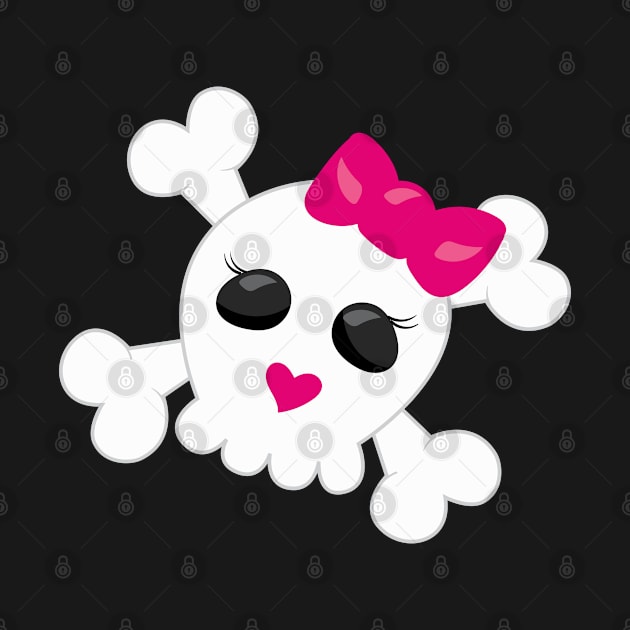 Cute Skull and Cross Bones by CraftyCatz