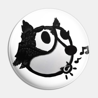 Felix the cat is singing as usual Pin