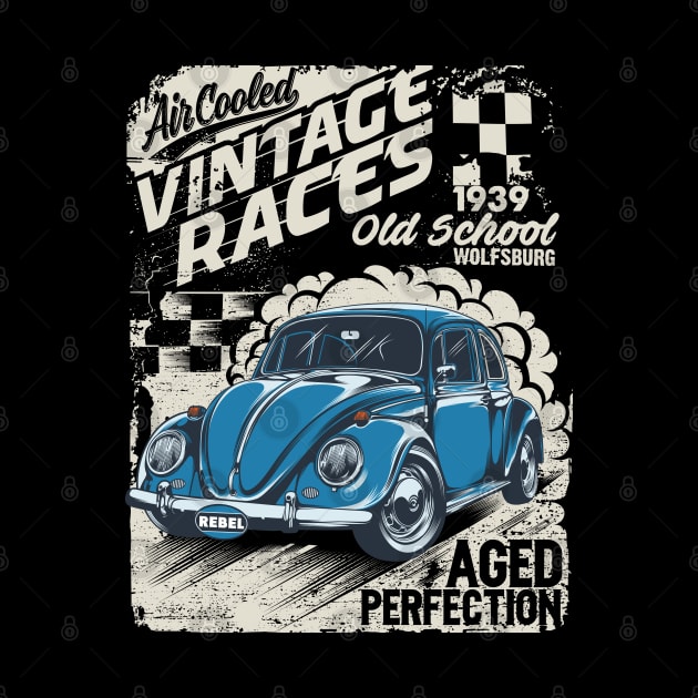 Vintage races old school by Teefold