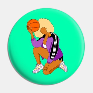 Woman basketball player Pin