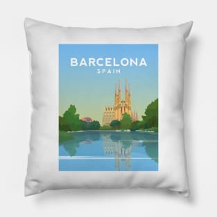 Barcelona, La Sagrada Familia, Spain Pillow