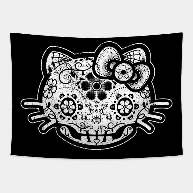 El Día De Los muertos Gatito Tapestry by trev4000