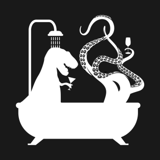 T Rex and Kraken Bath Buddies T-Shirt