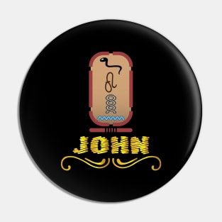 JOHN-American names in hieroglyphic letters-JOHN, name in a Pharaonic Khartouch-Hieroglyphic pharaonic names Pin