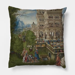 Susanna in the Bath and the Stoning of the Elders by Albrecht Altdorfer Pillow