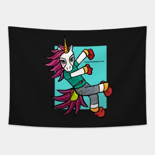 Animals of Inspiration: Rock Climbing Bouldering Unicorn Tapestry