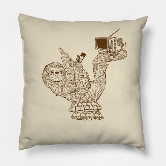 Staycation Pillow by Pixelmania