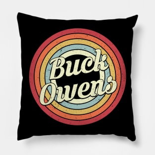 Buck Proud Name Retro Rainbow Tribute Pillow