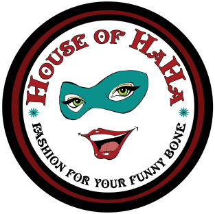 House Of HaHa Fashion for Your Funny Bone Smiling Mask Logo Magnet