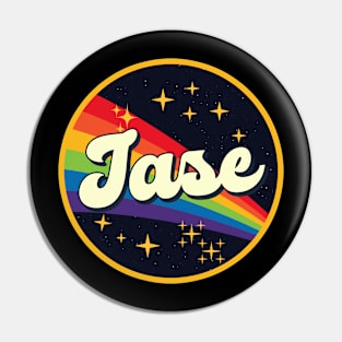 Jase // Rainbow In Space Vintage Style Pin