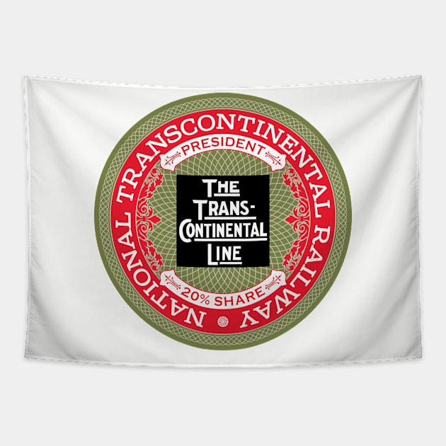 National Transcontinental Railway - Canada (18XX Style) Tapestry by Railroad 18XX Designs