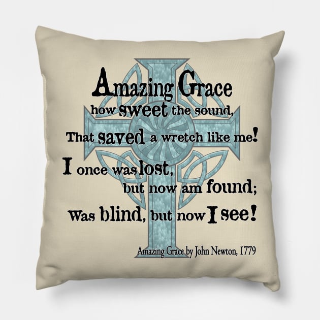 Amazing Grace 2 Pillow by The Knotty Works