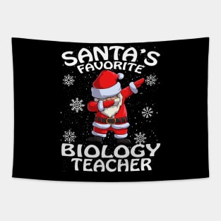 Santas Favorite Biology Teacher Christmas Tapestry