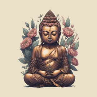 Floral Buddha 5 T-Shirt