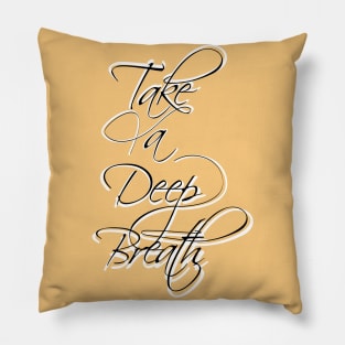 Aesthetic Breathe Lettering Pillow