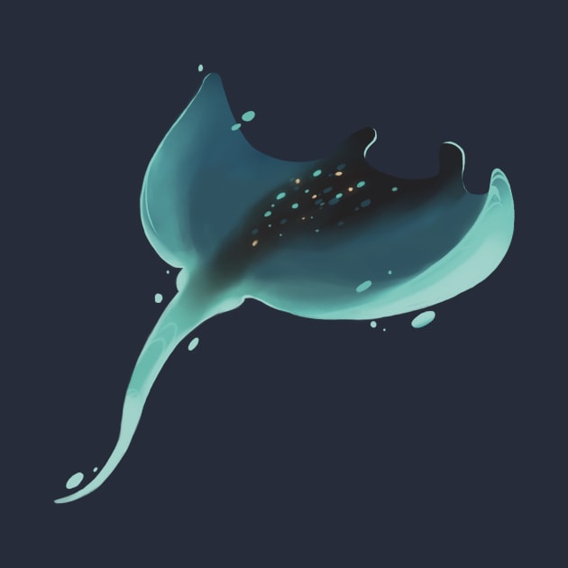 Flying Manta ray by iamCapoon