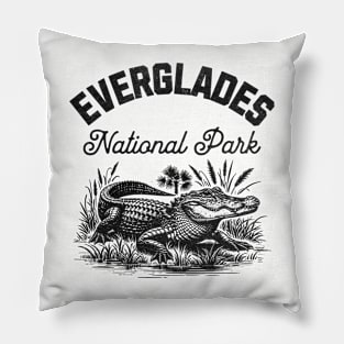 Alligator Everglades National Park Pillow