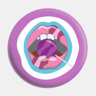 Sugar Rush - Lips Biting Sucker Pin