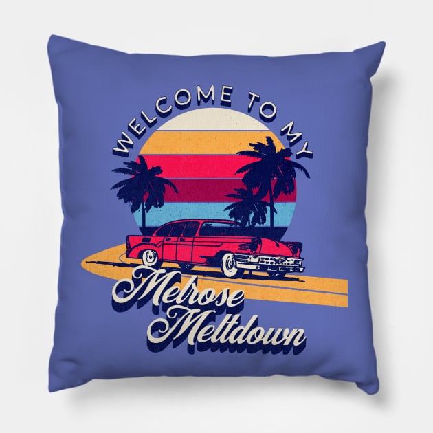 Melrose Meltdown Getaway Pillow by Shimmery Artemis