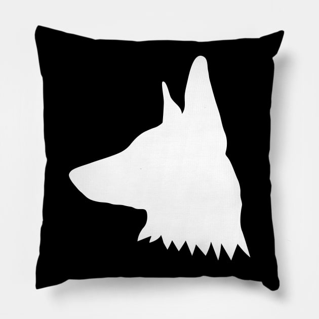 White German Shepherd Gifts Pillow by KevinWillms1