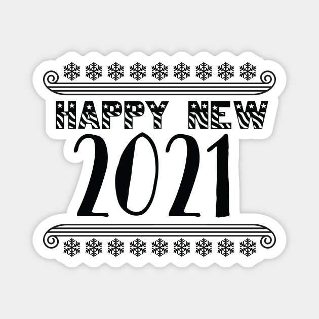 Happy 2021 Magnet by Polahcrea