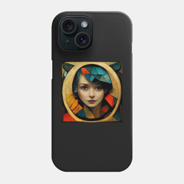 Cubic Owl Woman, No. 4 - Beautiful Woman Phone Case by JediNeil