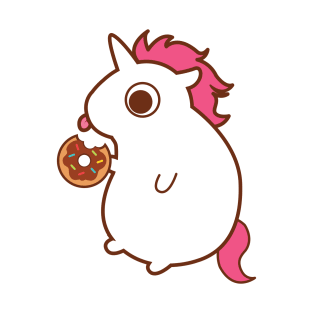 Unicorn Eating A Donut T-Shirt