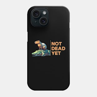 Kawaii Capybara Not Dead Yet Phone Case