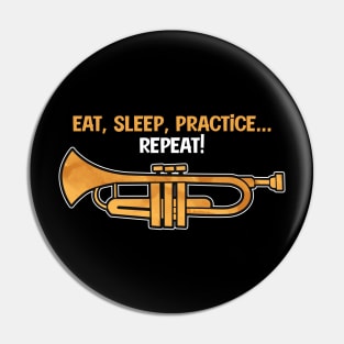 Trumpet Funny Quote Pin