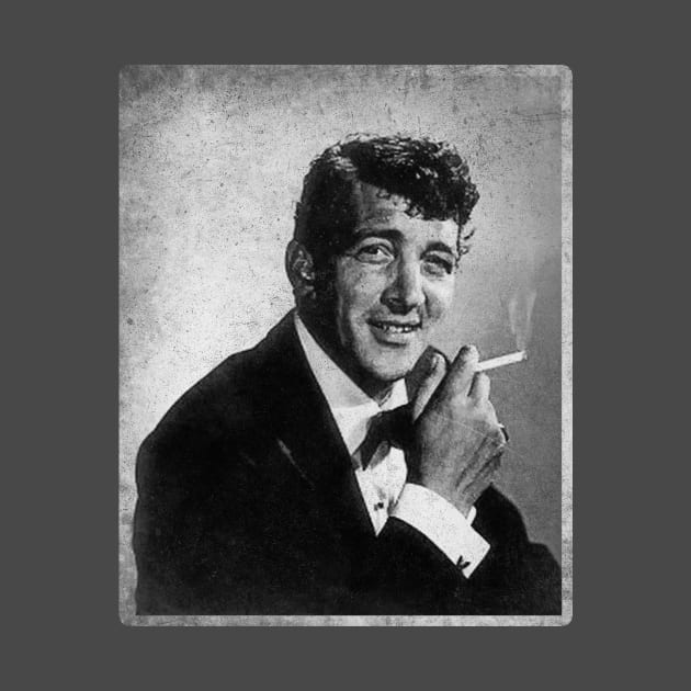 Dean Martin Vintage Black and White by AdiGimbal