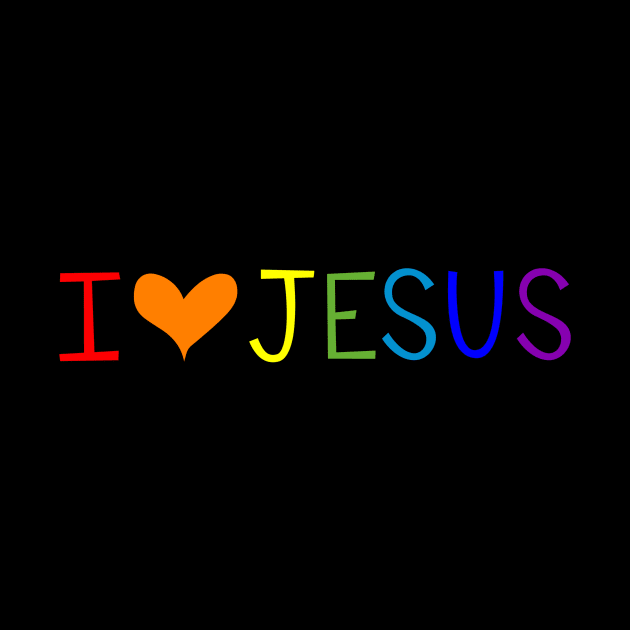 Jesus Shirt I Love Jesus by DANPUBLIC