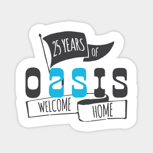 Oasis 25th Anniversary Logo (1) Magnet