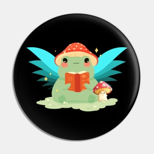 Kawaii Fairy Frog Mushroom Hat Pin